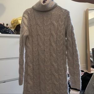 Knitted sweater dress